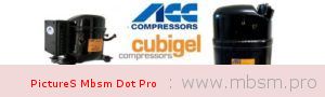 Mbsm.pro, GL90TB , COMPRESSEUR ACC CUBIGEL ELECTROLUX, R134A ,1/4HP 230V