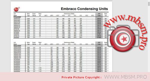 Mbsm.pro, PDF, File, Embraco, Catalogue, r134a, Embraco Condensing Units