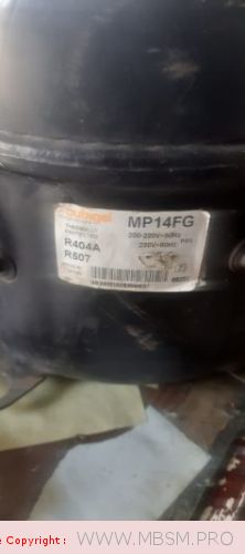 Mbsm.pro, compressor, CUBIGEL, ELECTOLUX, ACC, R404a, R507, MP14FB, 220-240V 50Hz, LBP, 1/2HP