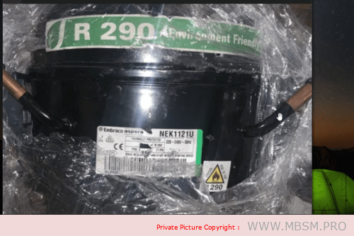 Mbsm.pro, Compressor, 1/4 hp, Aspera, Embraco NEK1121Z, LBP, R134a, NEK1121u, lbp, r290